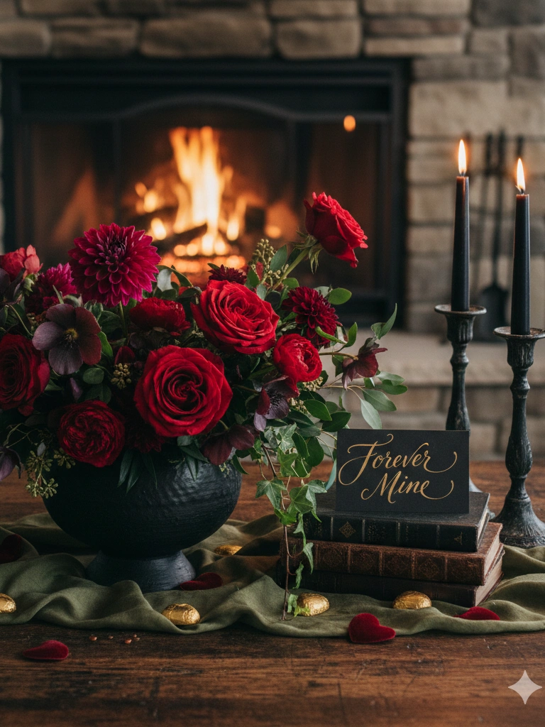 5. Vintage Pitcher and Rose Display