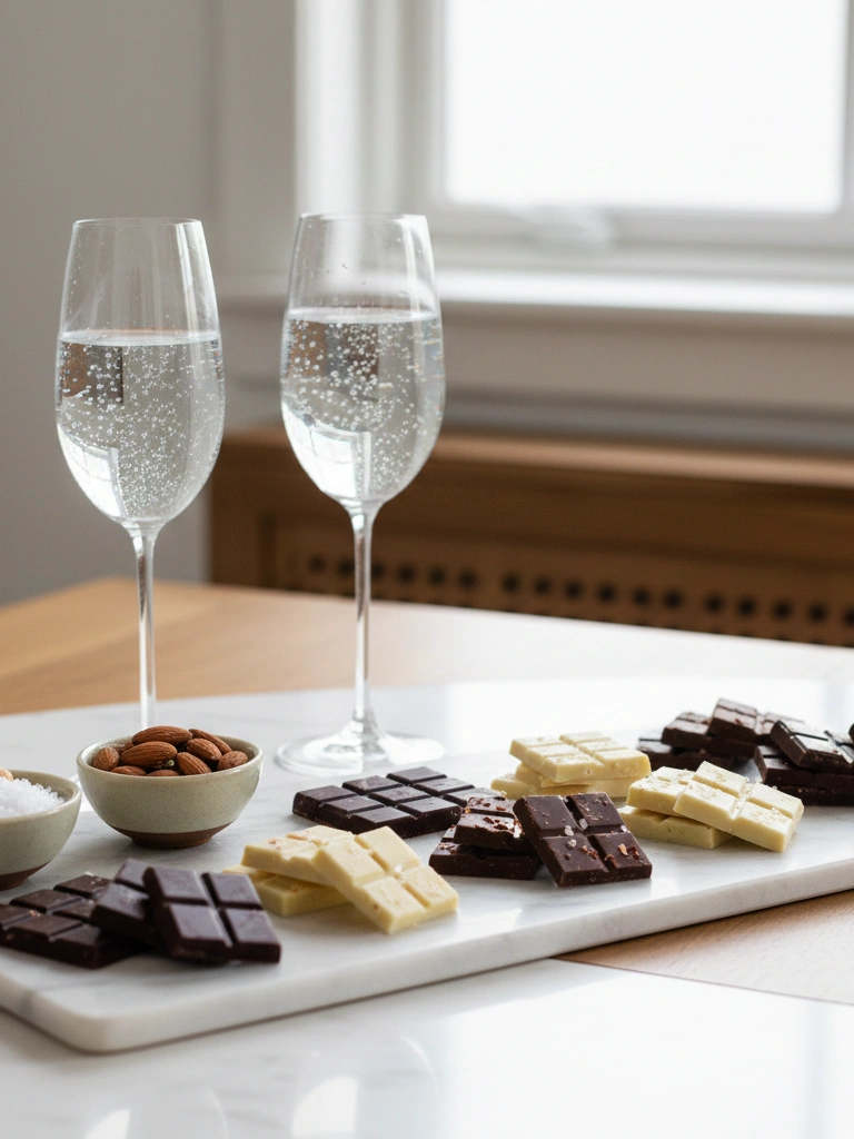 27 At Home Valentines Day Ideas For Him That Feel Thoughtful, Cozy, and Real 7 7. Chocolate tasting flight