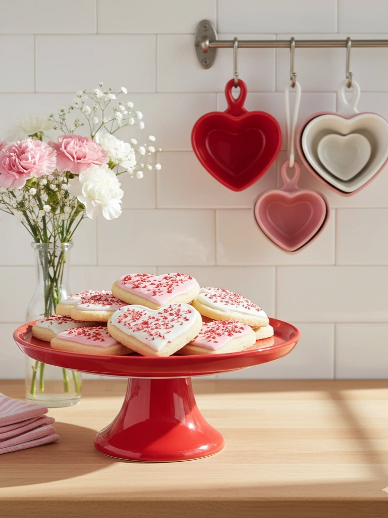 7. Kitchen Counter Valentine Display
