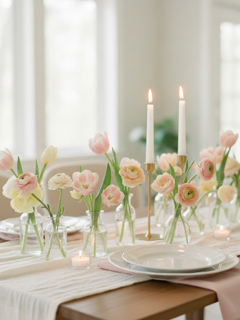 7. Pastel Valentines Day Table Decor for a Sweet Airy Look