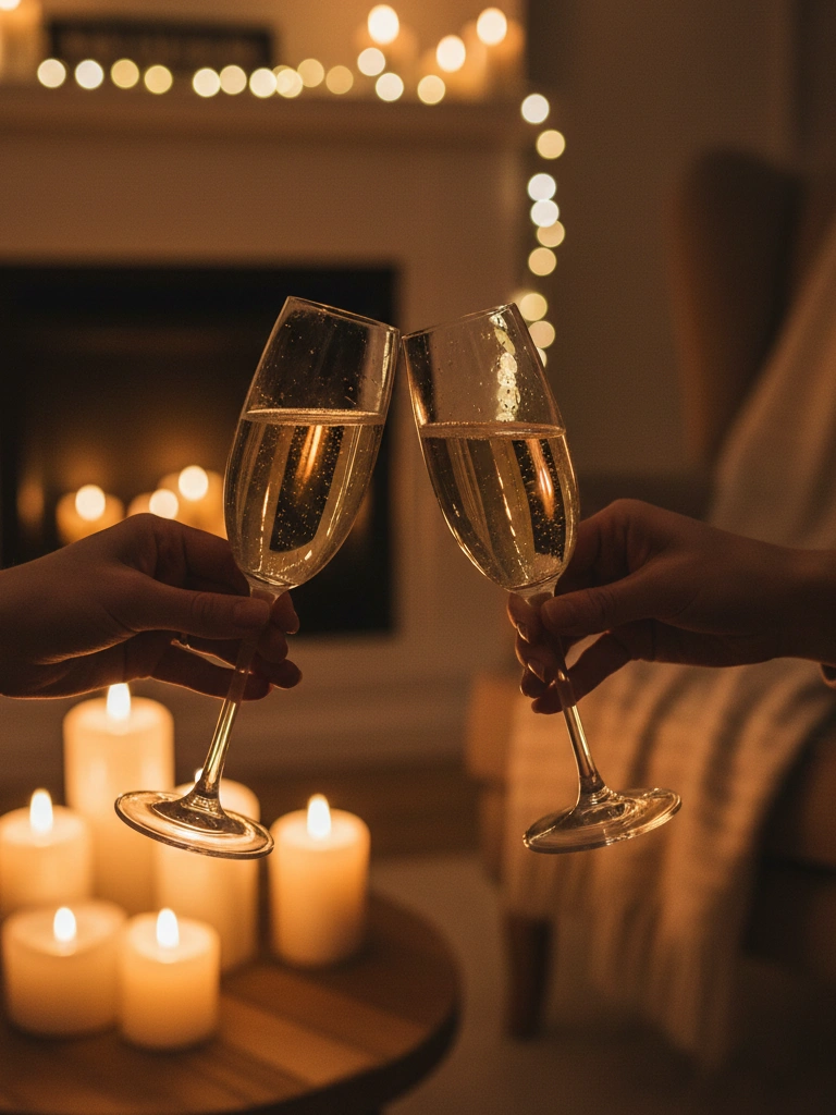8. Champagne Toast to Celebrate Love