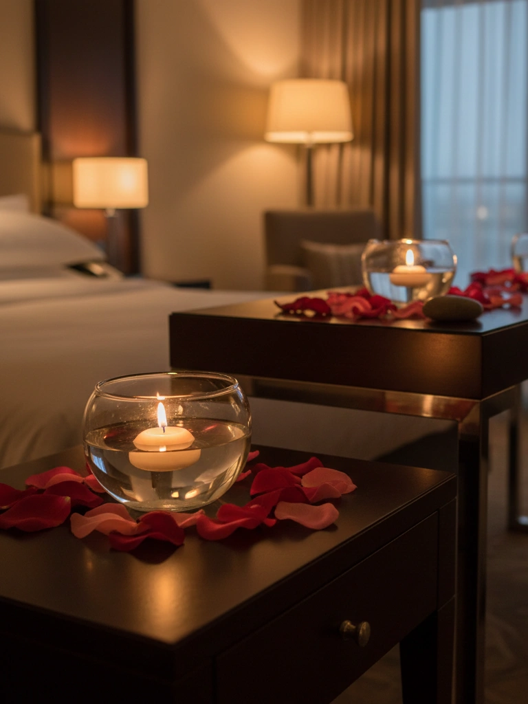 8. Floating Candles in Glass Bowls