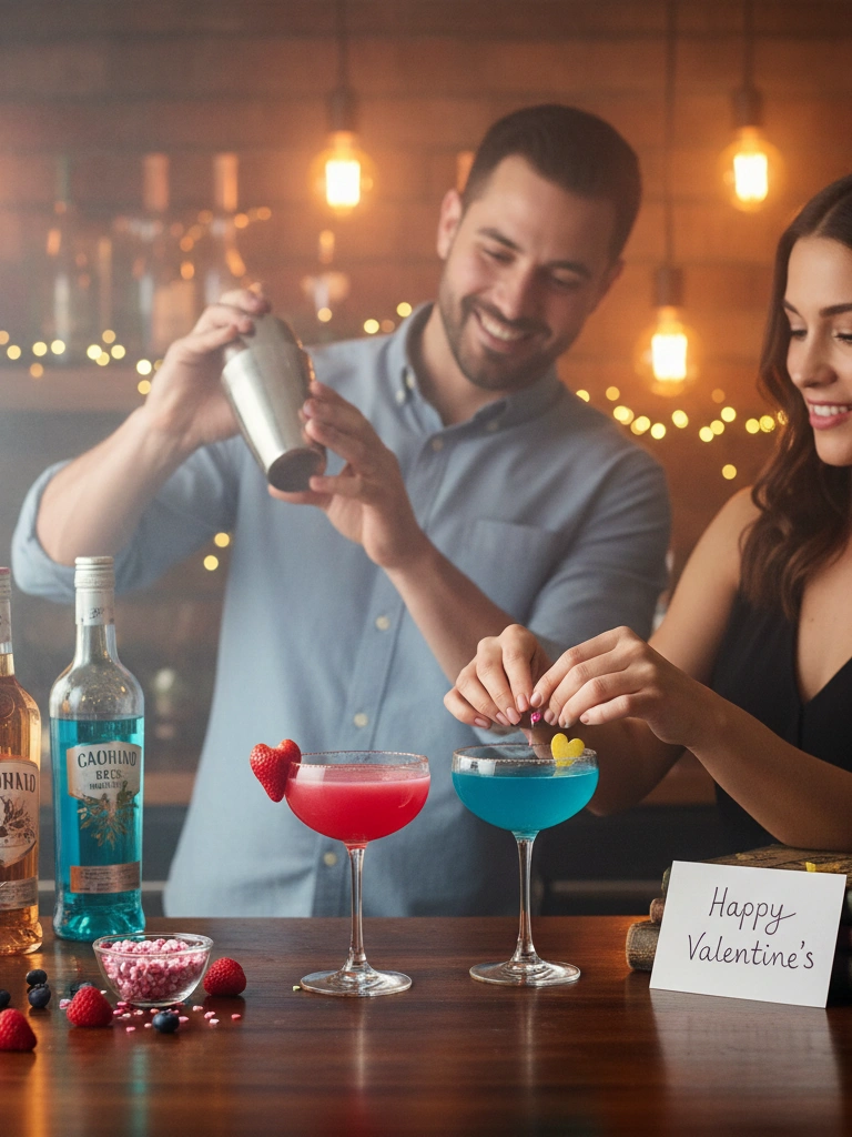 25 Valentine's Day Home Date Ideas for a Perfect Night In 8 8. Mix Special Valentines Cocktails