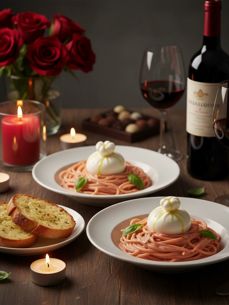 9. Date Night Creamy Vodka Pasta Burrata