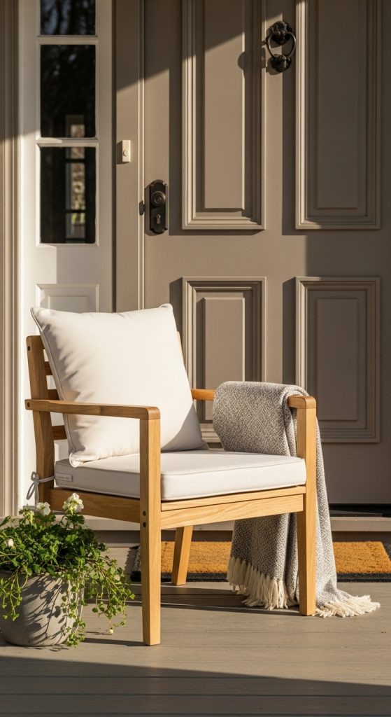 9. Simple Porch Chair Accent