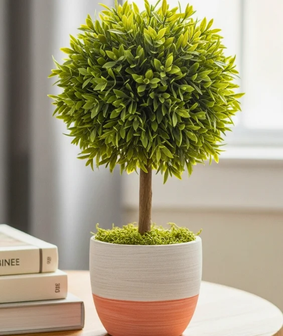 Faux Greenery Topiary Pots