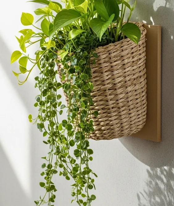 Hanging Basket Wall Decor