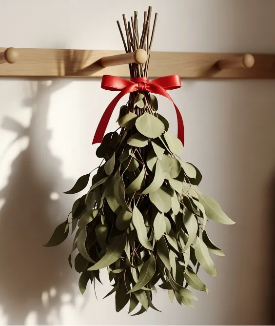 31 Aesthetic Valentine's Day Entryway Decor Ideas for a Romantic Home 28 Hanging Eucalyptus and Lavender Bunches