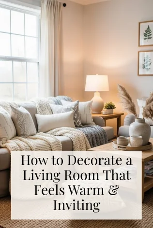 How to Decorate a Living Room That Feels Warm & Inviting