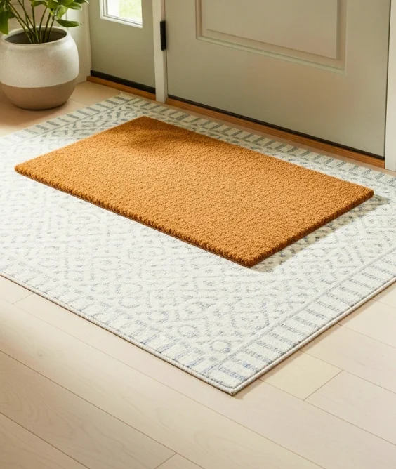 Layer a Rug at the Entry