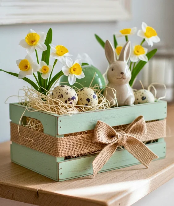 Painted Wooden Crate Displays