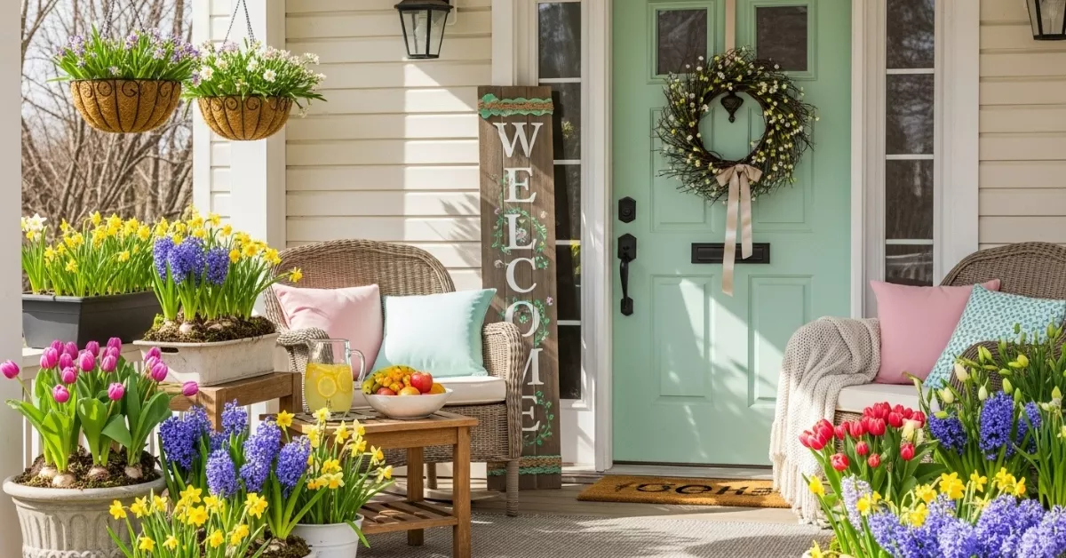 Spring Front Porch Decor