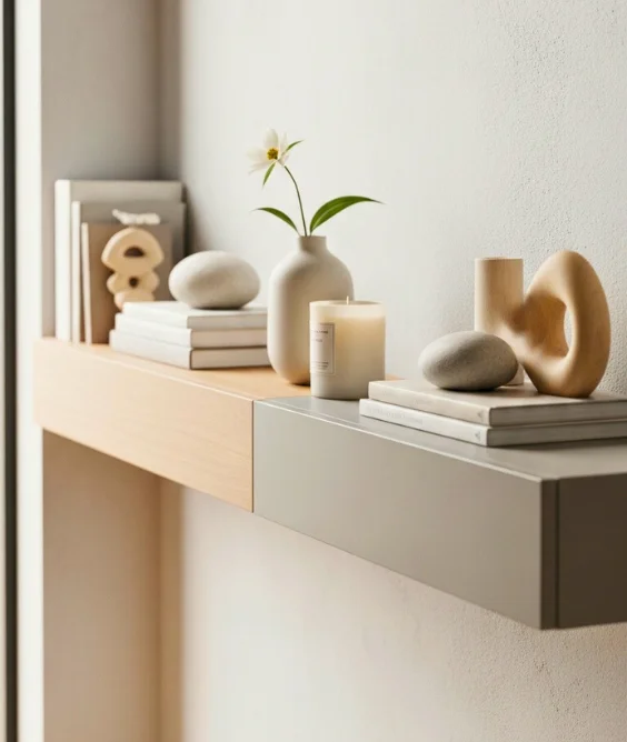 Style a Narrow Wall With a Shelf