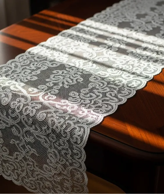 31 Aesthetic Valentine's Day Entryway Decor Ideas for a Romantic Home 6 Victorian Style Lace Table Runner for Console Tables