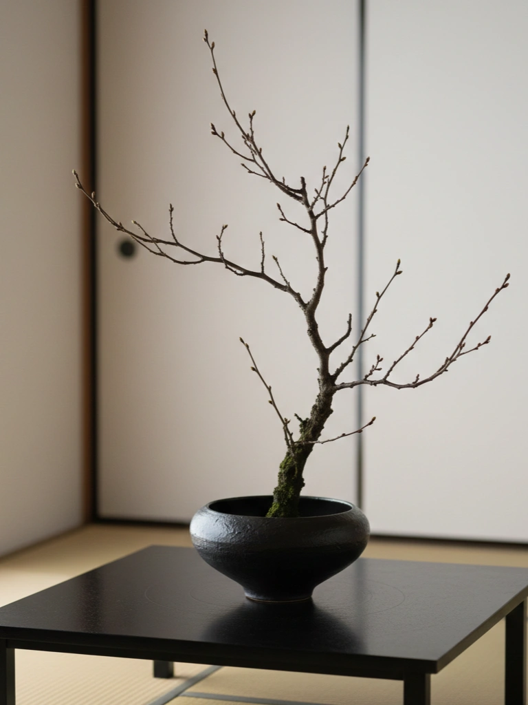 11. Ikebana Inspired Single Branch Arrangement