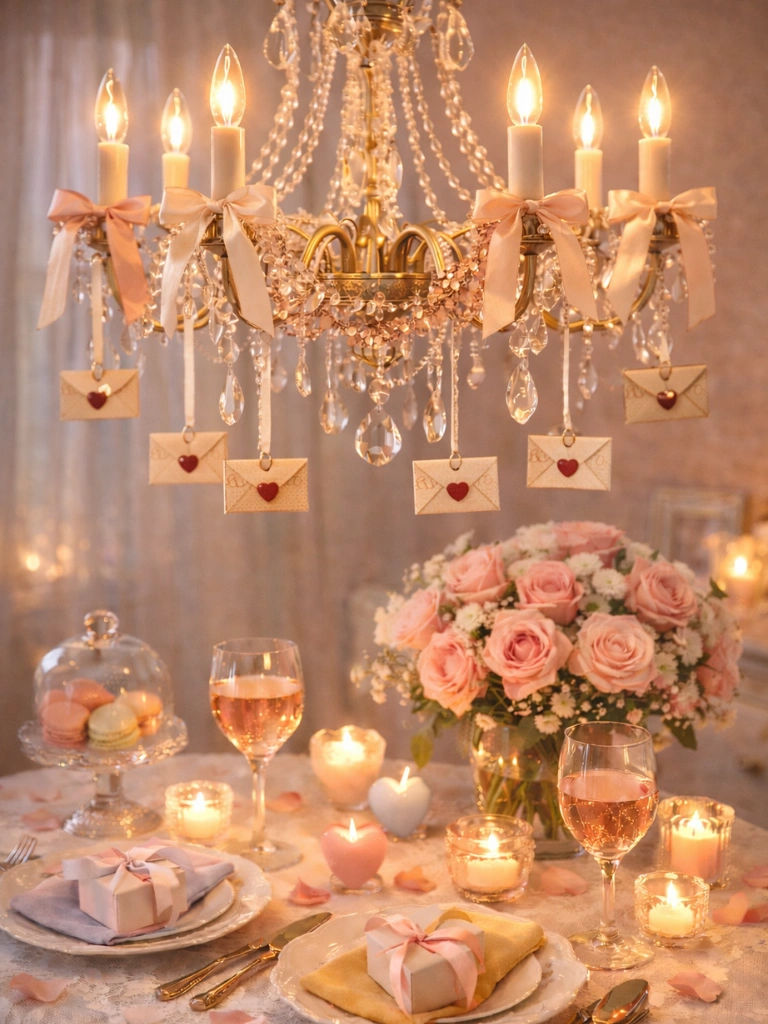 15. Dangling Love Letter Ornaments