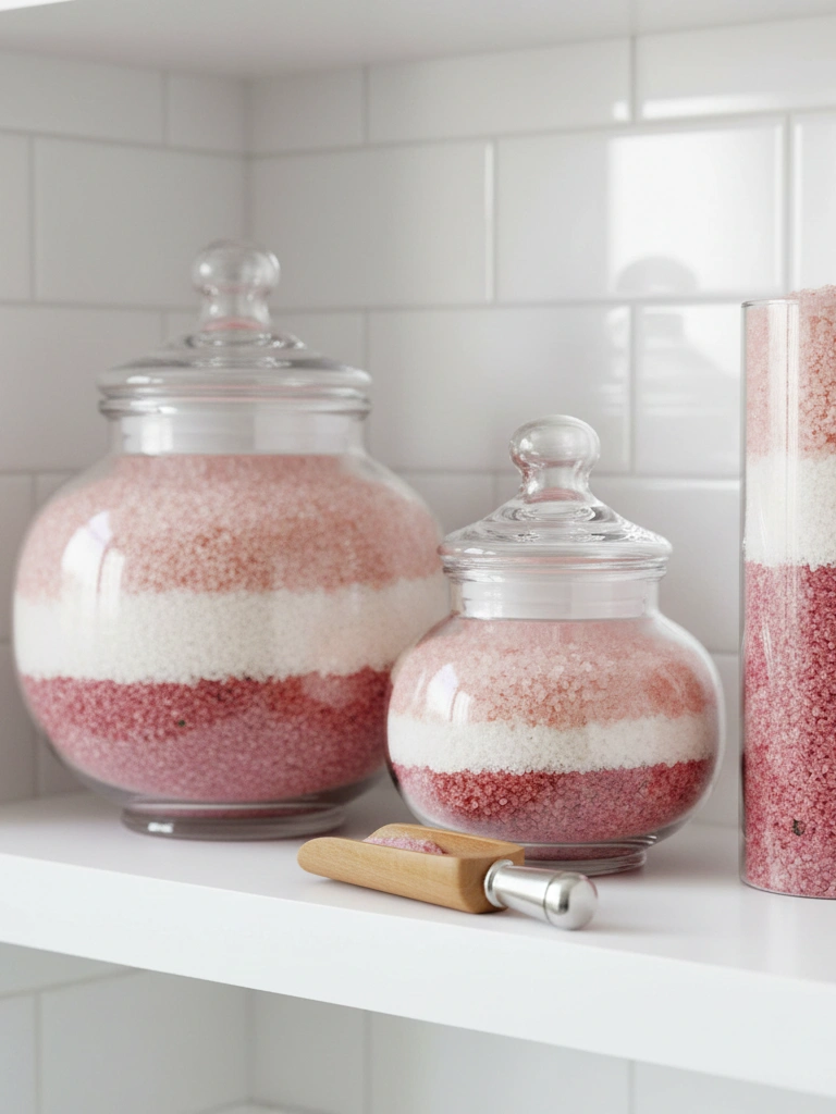 19. Romantic Bath Salts in Pretty Jars
