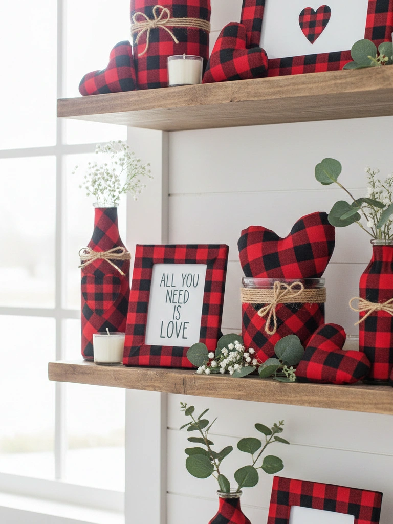 21. Dollar Store Buffalo Plaid Makeover Ideas