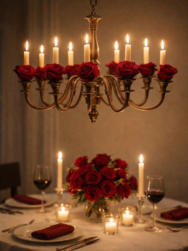 4. Single Stem Roses Tucked Into Each Arm