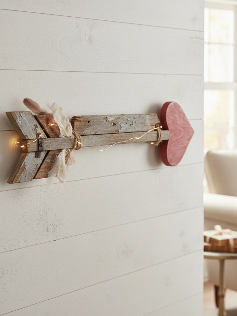 19 Stunning Valentines Day Wood Decor Ideas to Try This Year 5 5. Barn Wood Arrow With Heart Tip
