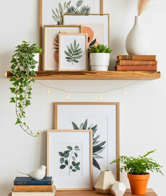 Add Depth With Shelves or Picture Ledges