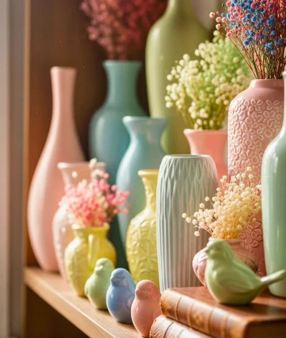 30 Soft & Serene Spring Soft Color Decor Ideas for Relaxed Homes 24 Cottagecore Vintage Pastels