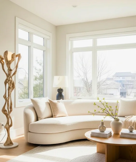 Curved Sofas for Softer Layouts