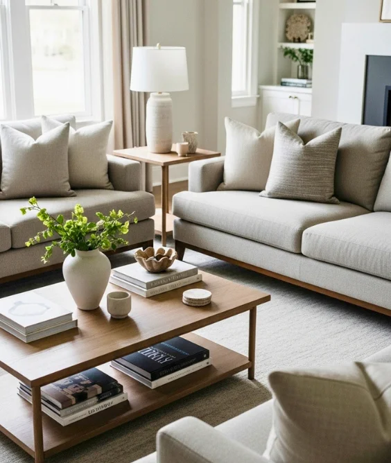 Dual Sofa Conversation Layout