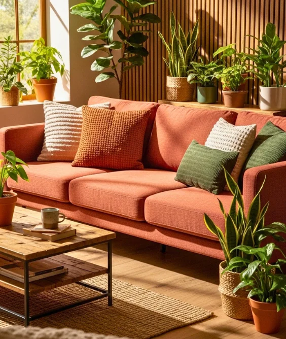 Earthy Tone Sofas for Warmth
