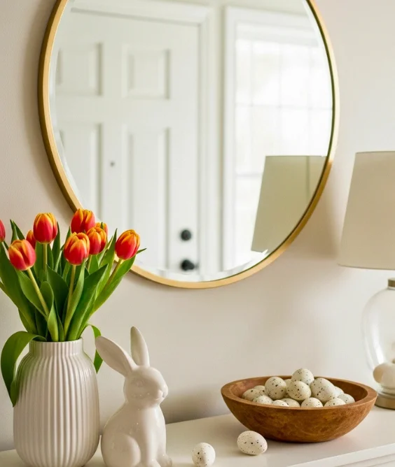 Entryway Spring Console Styling