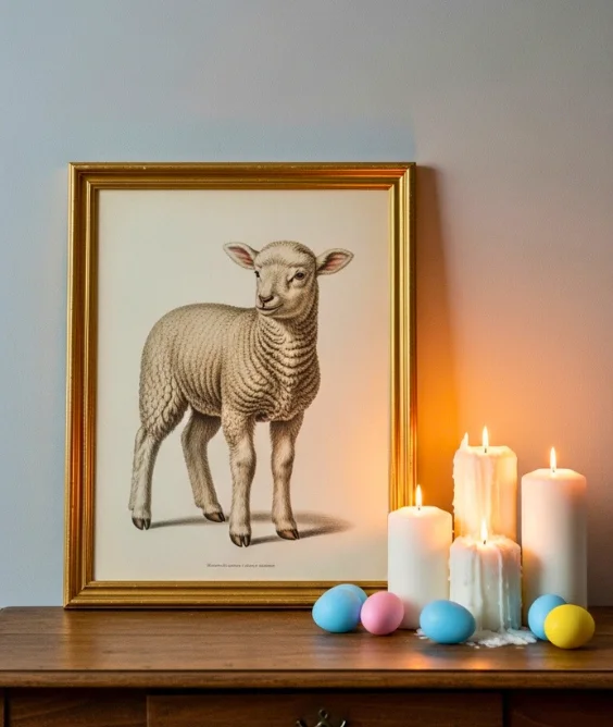 Framed Vintage Easter Art
