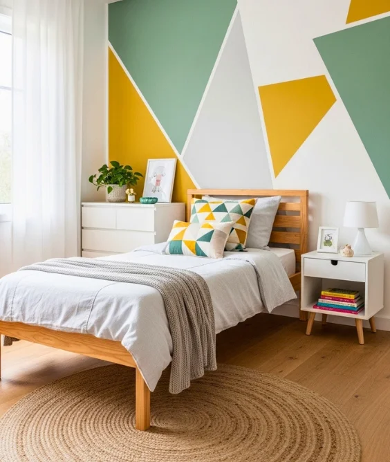 Geometric Accent Wall