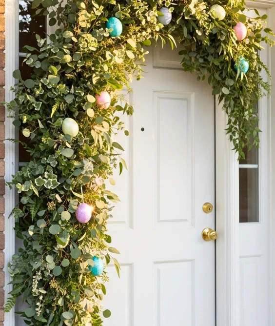 Glitter Egg Accent Garland