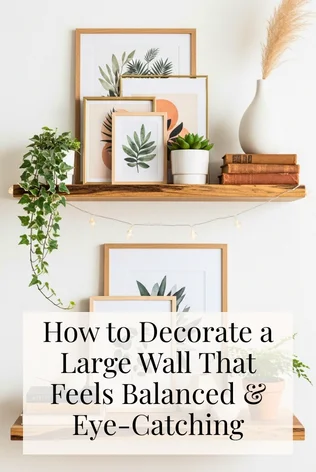 How to Decorate a Large Wall That Feels Balanced & Eye-Catching