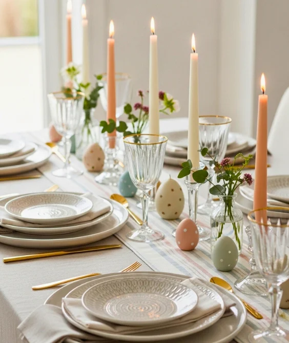 Layered Table Runner Look