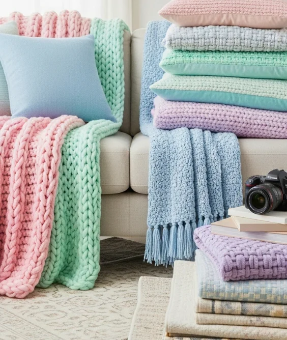 30 Soft & Serene Spring Soft Color Decor Ideas for Relaxed Homes 27 Layered