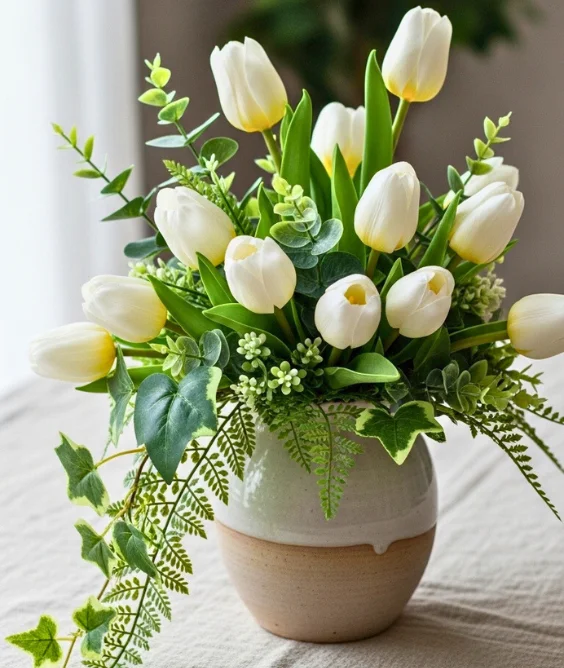 Mix Real and Faux Florals