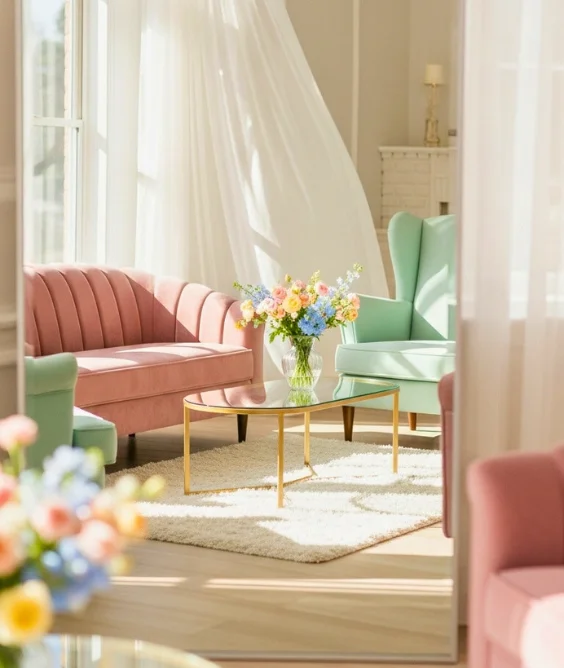 30 Soft & Serene Spring Soft Color Decor Ideas for Relaxed Homes 25 Reflective Surfaces for Light