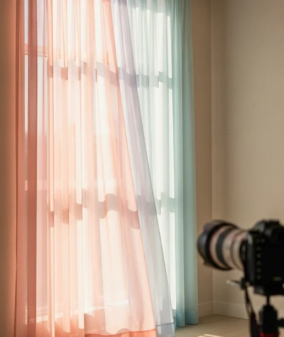 30 Soft & Serene Spring Soft Color Decor Ideas for Relaxed Homes 29 Sheer Pastel Curtains