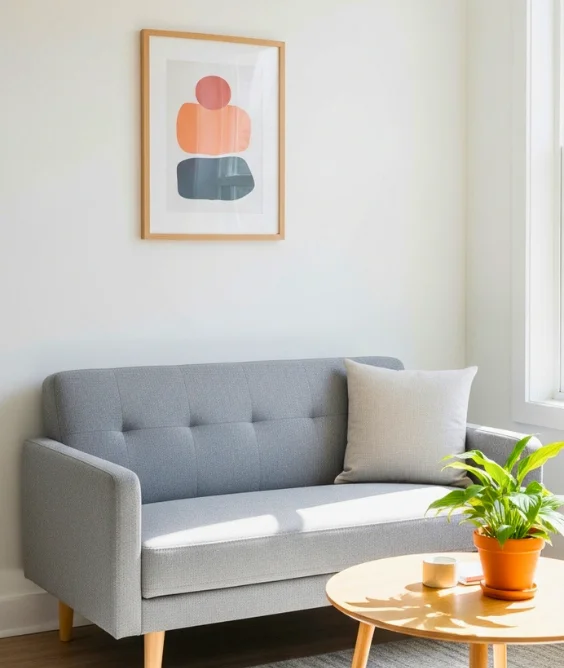 Slim Sofas for Tiny Living Rooms