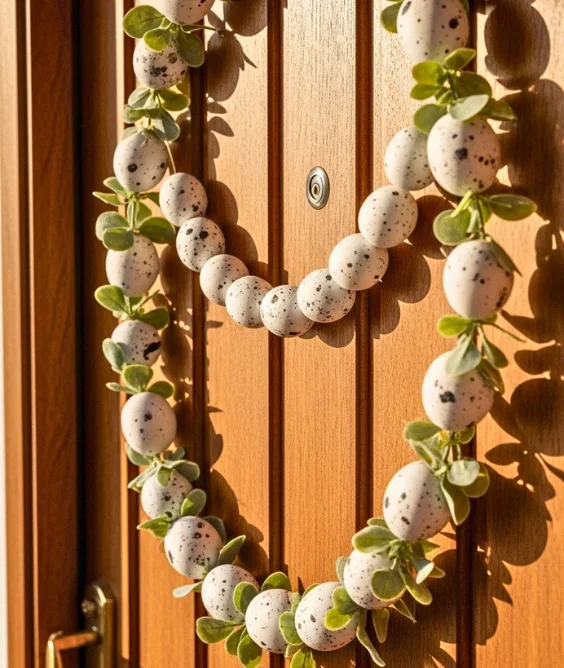 Speckled Egg Natural Garland