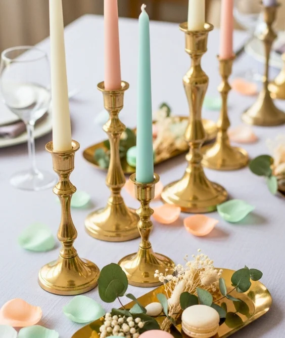 30 Soft & Serene Spring Soft Color Decor Ideas for Relaxed Homes 28 Subtle Metallic Accessories