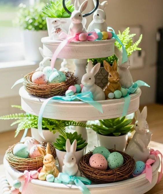 Tiered Tray Spring Mini Display