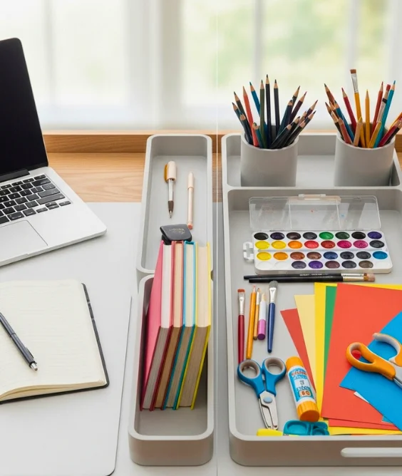 Two Zone Desk Layout