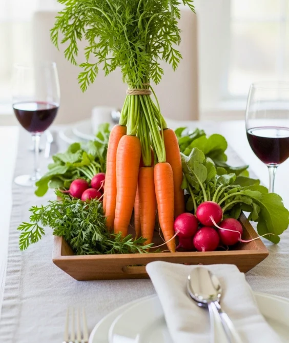 Vegetable Centerpiece Display