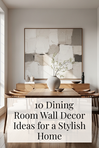    10 Dining Room Wall Decor Ideas for a Stylish Home