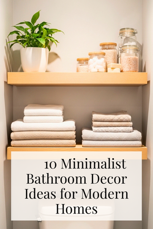    10 Minimalist Bathroom Decor Ideas for Modern Homes