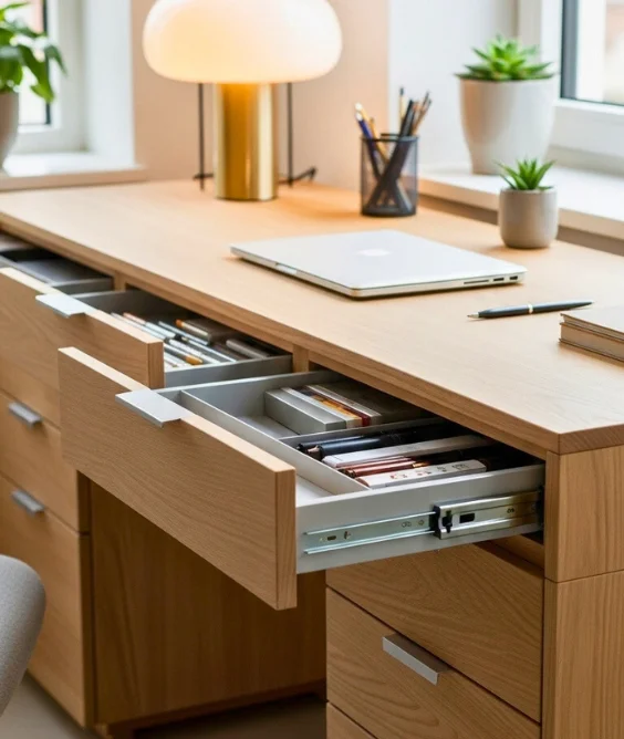Desk with Hidden Storage