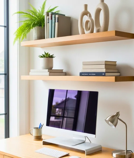 Floating Shelves for Storage and Style