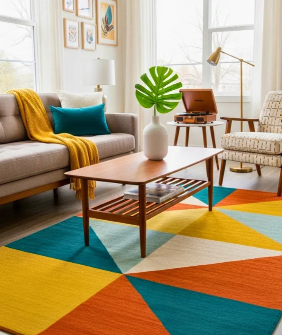 Geometric Rug Styling
